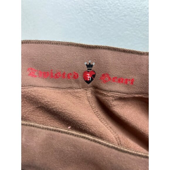 TWISTED HEART Starstruck Kenzie Wide Leg Pants, Brown, Medium, NWT! - Picture 7 of 7